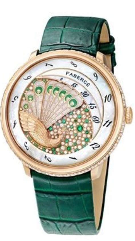 faberge watch peacock.